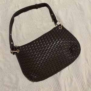 Amazon Black Woven Shoulder Bag